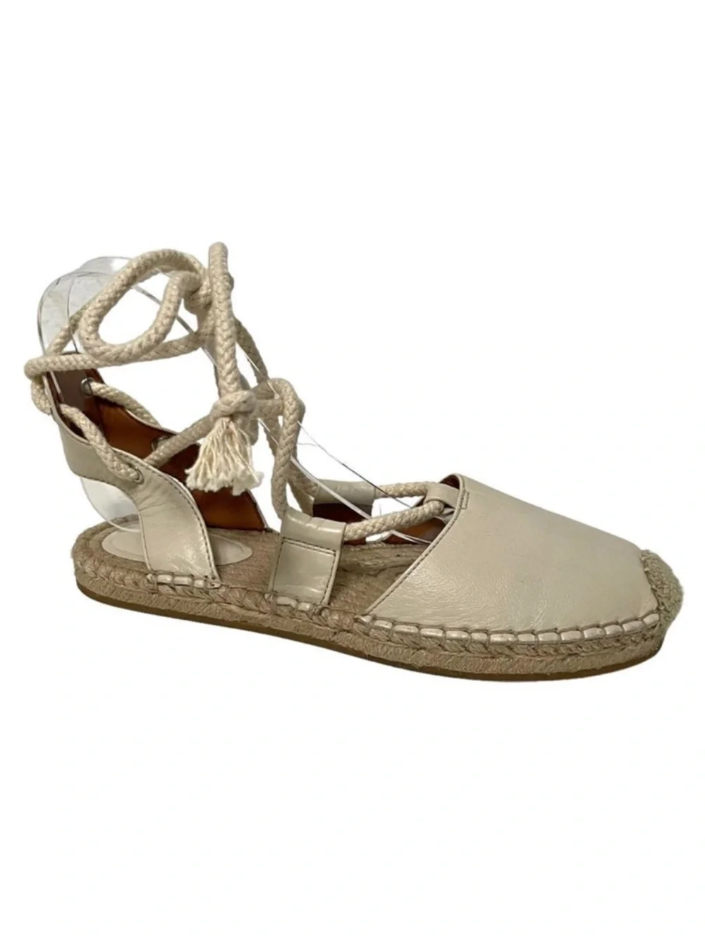 & OTHER STORIES D’Orsay Ankle Wrap Tie Espadrilles 37